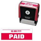 「有料」のゴム印 セルフインキングスタンプ (インサイチュ)