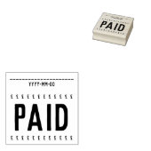 "有料" +ポンド記号ゴム印 ラバースタンプ (押印)