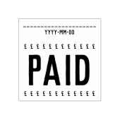 "有料" +ポンド記号ゴム印 ラバースタンプ (インプリント)