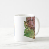 有曽南国旗+地図マグカップ コーヒーマグカップ (正面右)