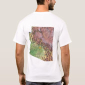 有曽南国旗+地図Tシャツ Tシャツ (裏面)