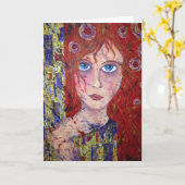 有望な未婚の挨拶状 カード (黄色い花)