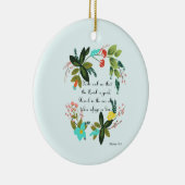 有望な聖書は芸術-賛美歌の34:8 --を作詩します セラミックオーナメント (右)