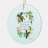 有望な聖書は芸術-賛美歌の34:8 --を作詩します セラミックオーナメント (左)