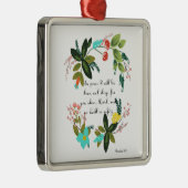 有望な聖書は芸術-賛美歌の4:8 --を作詩します メタルオーナメント (右)