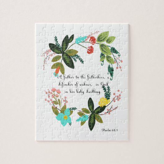 有望な聖書は芸術-賛美歌の68:5 --を作詩します ジグソーパズル (縦)