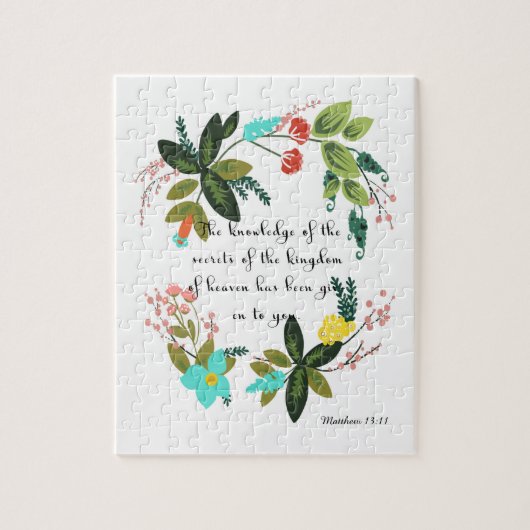 有望な聖書は芸術- Matthewの13:11 --を作詩します ジグソーパズル (縦)
