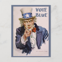 有権者に向けたはがきSAM VOTE Blue ポストカード