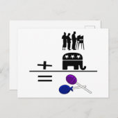 有権者にGOPの平等な吸盤 ポストカード (正面/裏面)