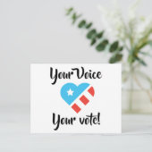 有権者のための愛国的はがき ポストカード (スタンド正面)