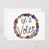 有権者のフローラリース ポストカード (正面/裏面)