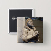 有権者の実物大のアラバスターの彫像 缶バッジ (正面&裏面)