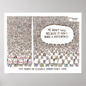 有権者の無関心のポスター ポスター (正面)