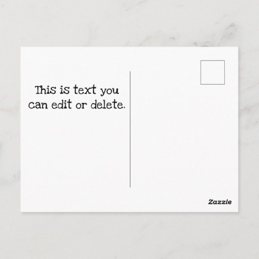 有権者への葉書11月6日SAMおじさん ポストカード (裏面)