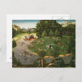 有権者フリートリッヒの雄鹿の狩りIII "賢いの" ポストカード (正面/裏面)