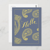 有権者向けのソフトグレーとイエローのポストカード ポストカード (正面/裏面)