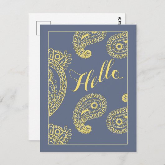 有権者向けのソフトグレーとイエローのポストカード ポストカード (正面/裏面)