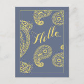 有権者向けのソフトグレーとイエローのポストカード ポストカード (正面)