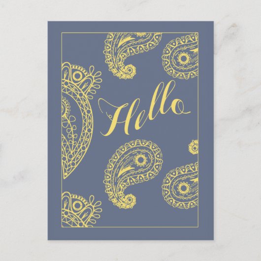 有権者向けのソフトグレーとイエローのポストカード ポストカード (正面)