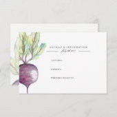 有機ビート | 水彩情報カード エンクロージャーカード (正面/裏面)