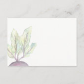 有機ビート | 水彩情報カード エンクロージャーカード (裏面)