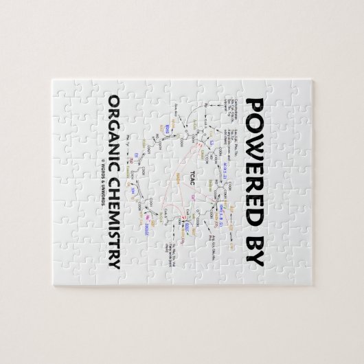 有機化学(Krebs周期)によって動力を与えられる ジグソーパズル (横)