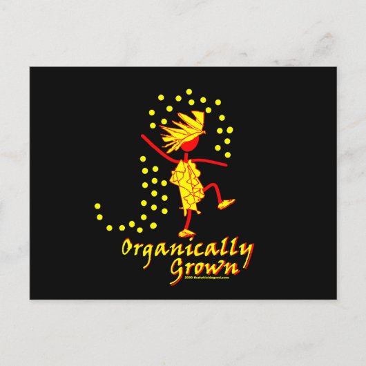 有機栽培のTシャツと贈り物 ポストカード (正面)