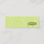 有機物の緑 スキニー名刺 (裏面)