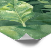 有機的な植物のタペストリー ポスター (角)