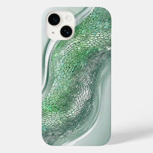 有機的な模様が輝く表面 Case-Mate iPhoneケース (裏面)