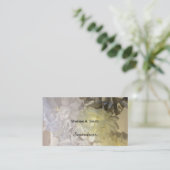 有機織物の花 名刺 (スタンド正面)