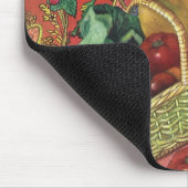 有機食品、庭の野菜、咲く花 マウスパッド (コーナー)