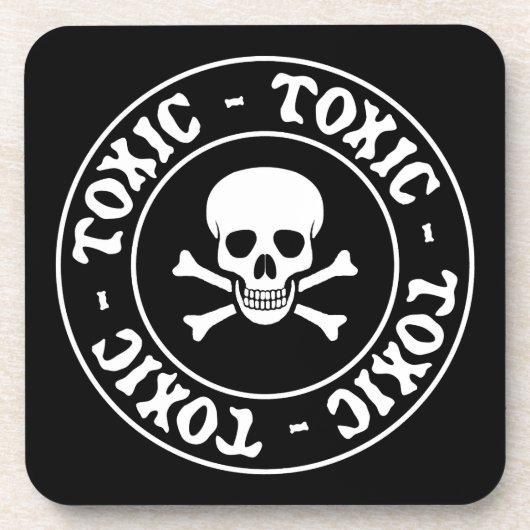 有毒などくろ印 コースター (正面)