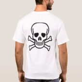 有毒なスカルのTシャツ Tシャツ (裏面)