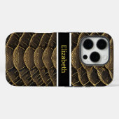 有毒なヘビ鮮やかケスキンの複雑な詳細 Case-Mate iPhoneケース (裏面 (横))