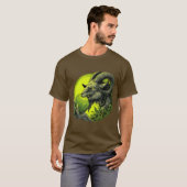 有毒な緑の悪魔のヤギTシャツ Tシャツ (正面フル)