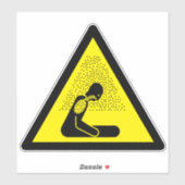 有毒ガスの窒化危険度シンボルラベル シール (シート)