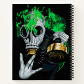 有毒ガスマスク:ネオン炎 ノートブック (裏面)