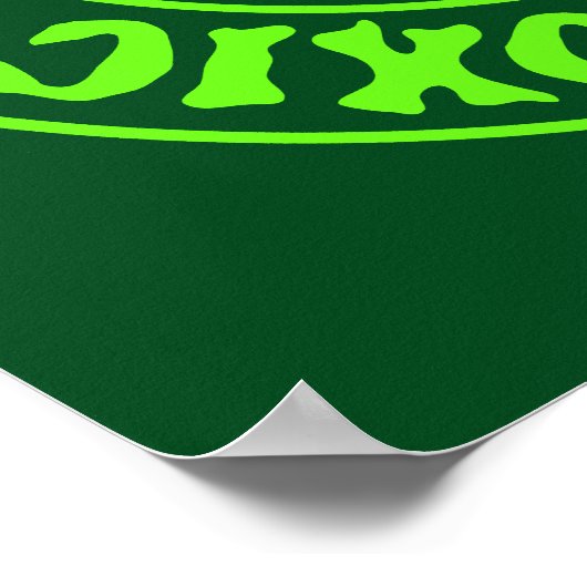 有毒グリーンスカルとクロスボーン ポスター (角)