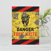 有毒廃棄物カスタムハロウィン招待状 招待状 (スタンド正面)