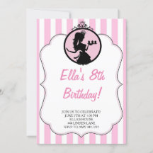 有毒性プリンセスバースデーパーティ招待状