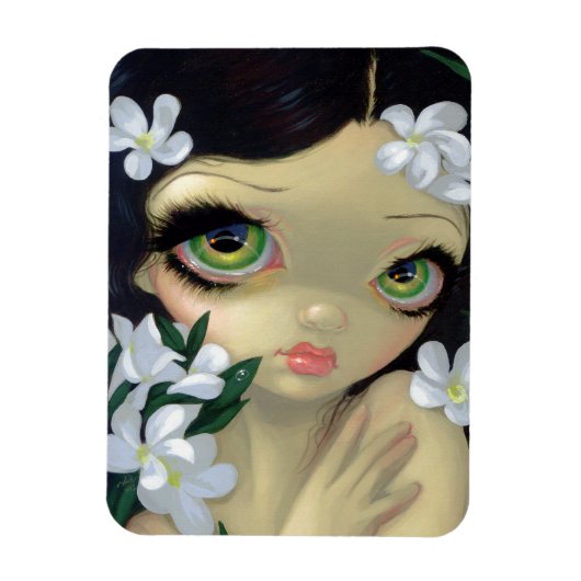 有毒美しいII:ホワイトオレアンダーフレックス磁石 マグネット (縦)