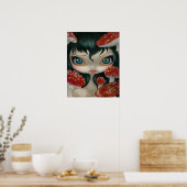 有毒美しいVI：フライアグアリンキノコプリント ポスター (キッチン)