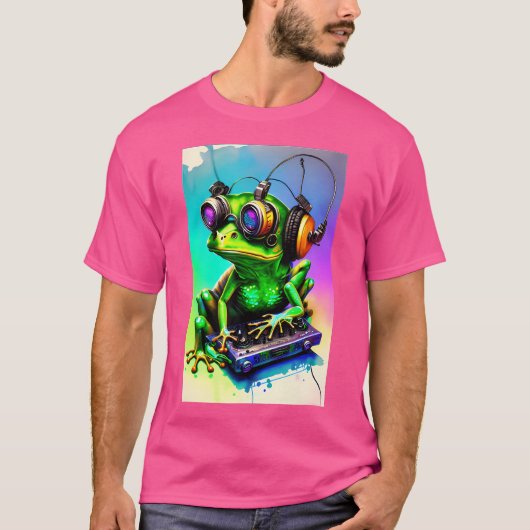 有毒DJカエル Tシャツ (正面)