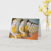 有民トンゼの仏像 カード (黄色い花)