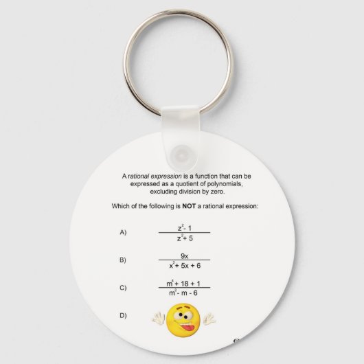 有理エクスプレッションキーチェーン キーホルダー (正面)