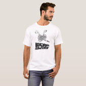 有線イヤホン ヘッドフォン ワイヤーに戻ろう Tシャツ (正面フル)