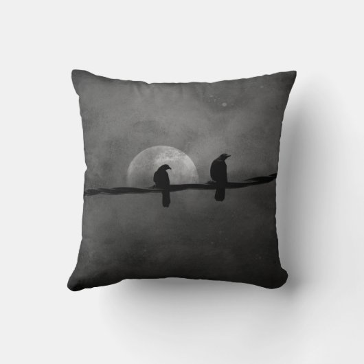 有線カラス クッション (裏面)