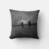 有線カラス クッション (正面)