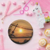 有線サンセット…クルンテップ（タイ） ペーパープレート (パーティー)